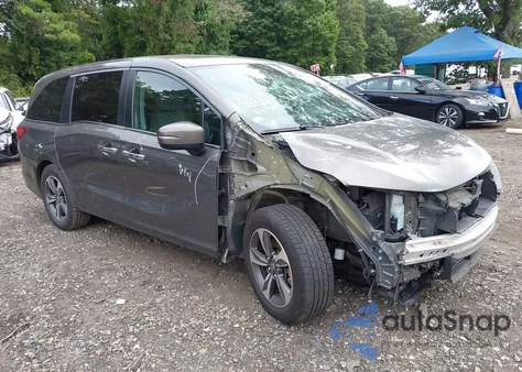 2019 Honda Odyssey Touring из США, поврежденный, VIN 5FNRL6H87KB100211